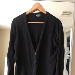 Eddie Bauer black button down v-neck cardigan